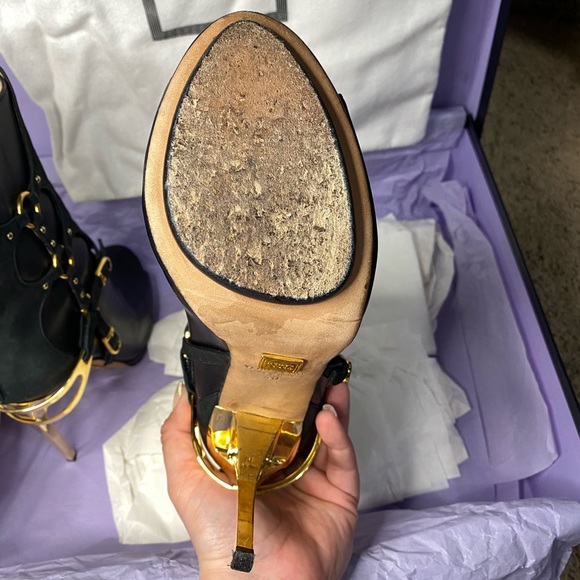 Herve Leger Peep Toe Gladiator Stiletto Boots - Picture 14 of 14